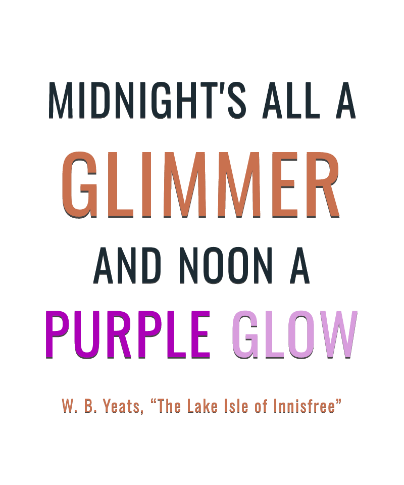 Midnight's all a glimmer — Glass Jar Soy Wax Candle — the design