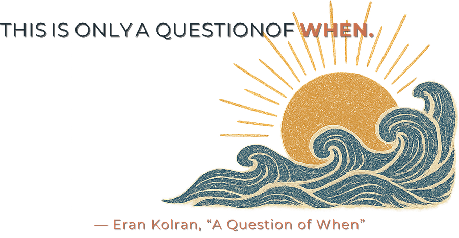 A Question of When — Glass Jar Soy Wax Candle — the design