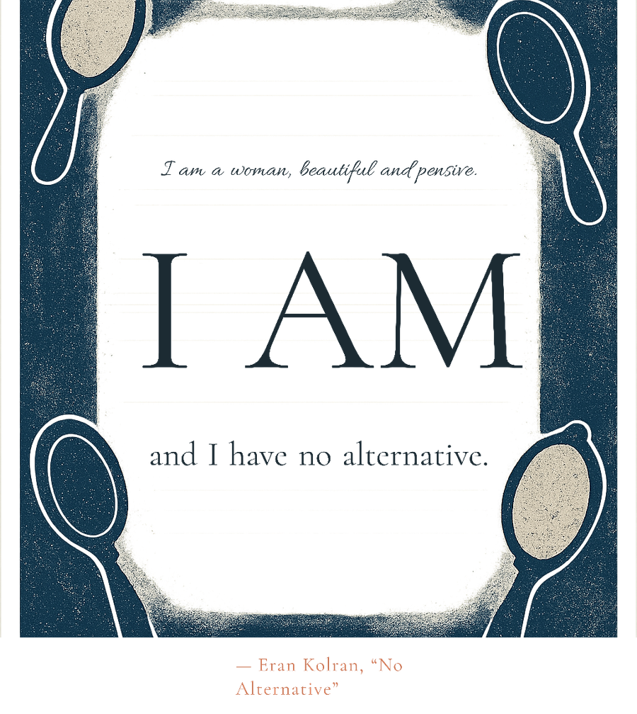 No Alternative — Cork-Back Coaster