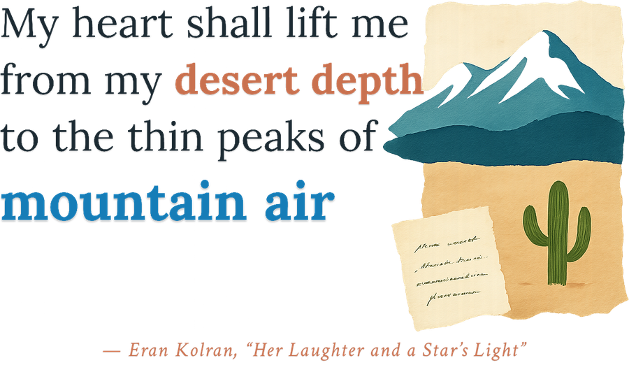 Her Laughter and a Star’s Li — Enhanced Matte Paper Framed Poster (cm) — the design