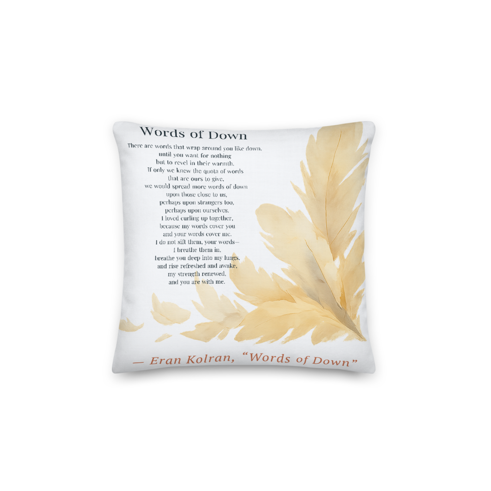 Words of Down — All-Over Print Premium Pillow