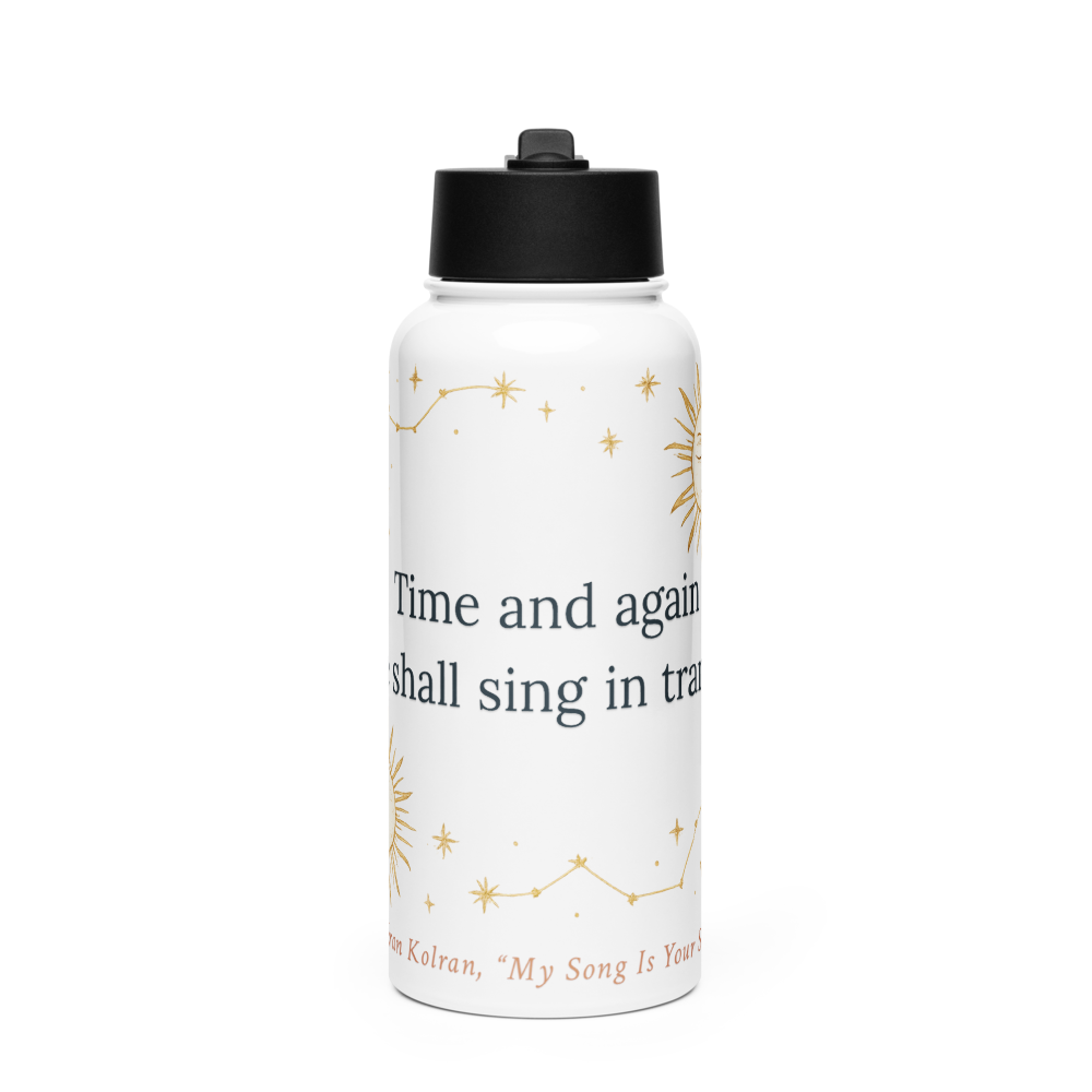 My Song Is Your Song — Stainless Steel Water Bottle with a Straw Lid