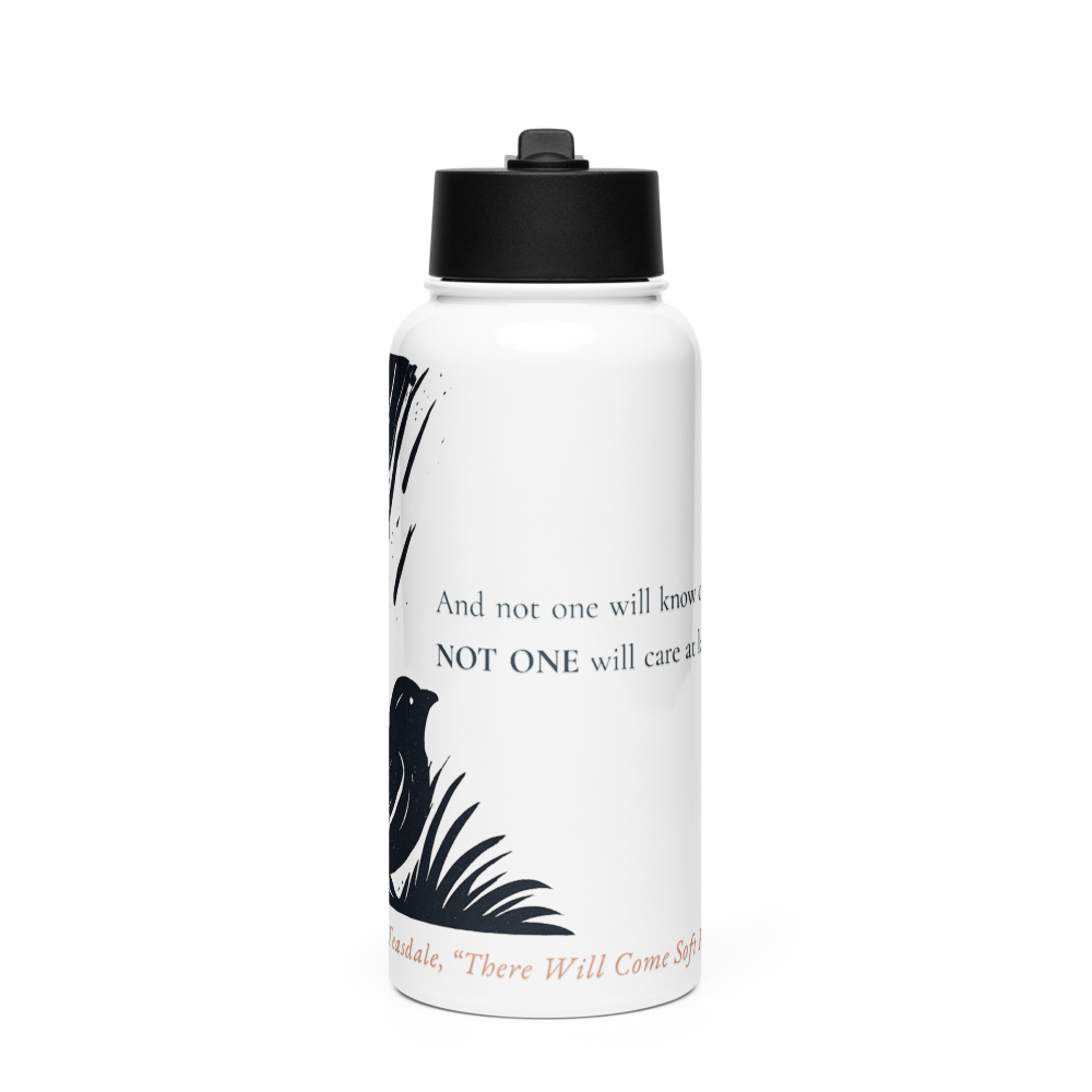 And not one will — Stainless Steel Water Bottle with a Straw Lid
