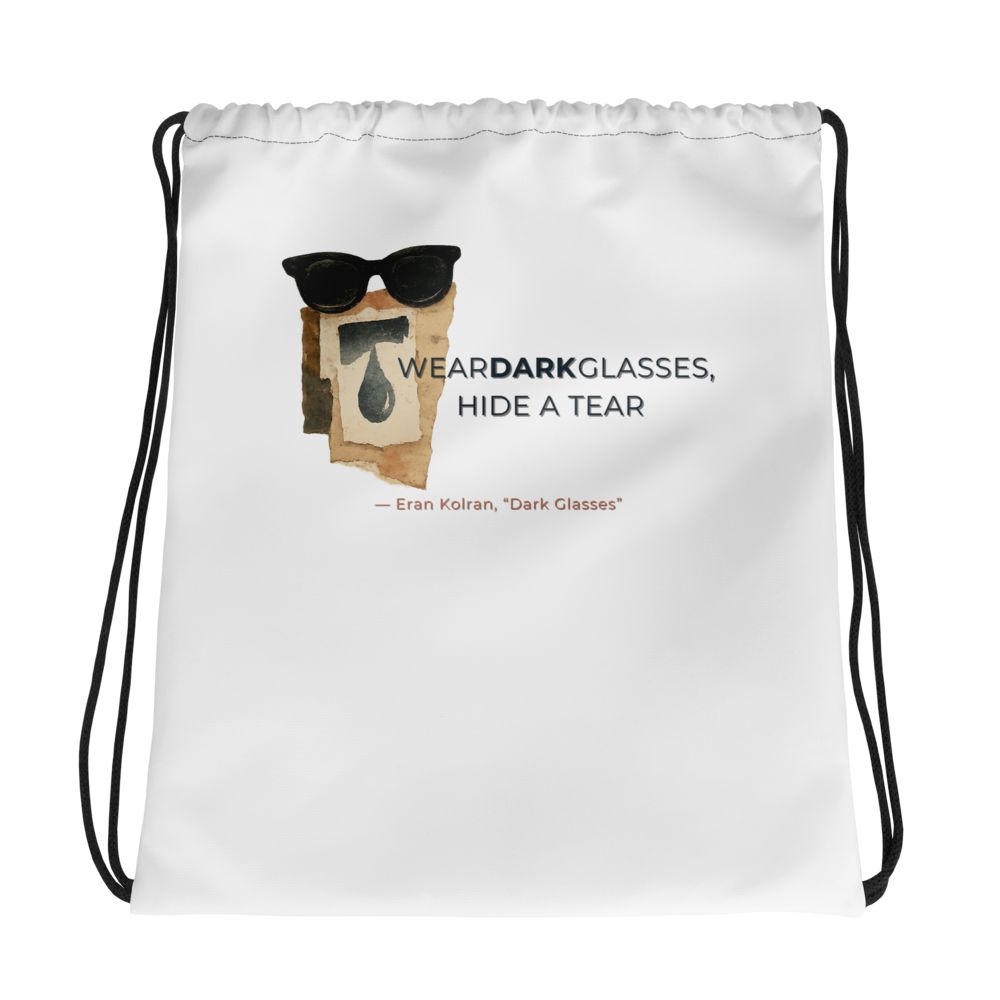 Dark Glasses — All-Over Print Drawstring Bag