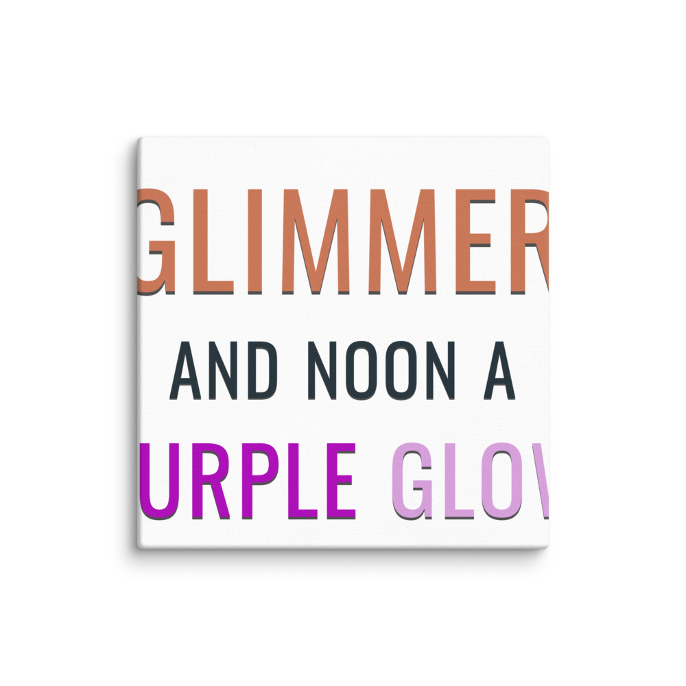 Midnight's all a glimmer — Canvas (in)