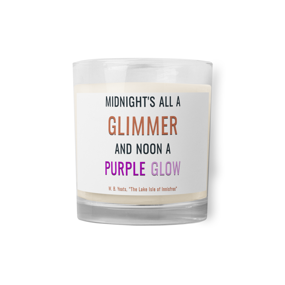 Midnight's all a glimmer — Glass Jar Soy Wax Candle