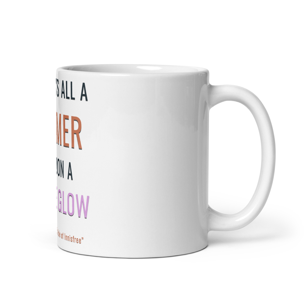 Midnight's all a glimmer — White Glossy Mug