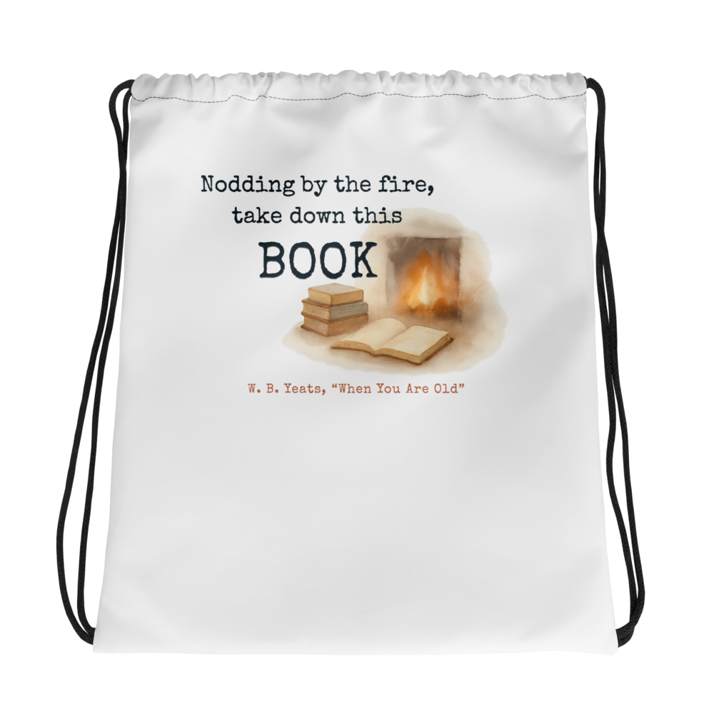 Nodding by the fire, — All-Over Print Drawstring Bag