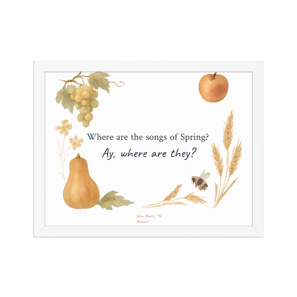 Where are the songs — Enhanced Matte Paper Framed Poster (cm)