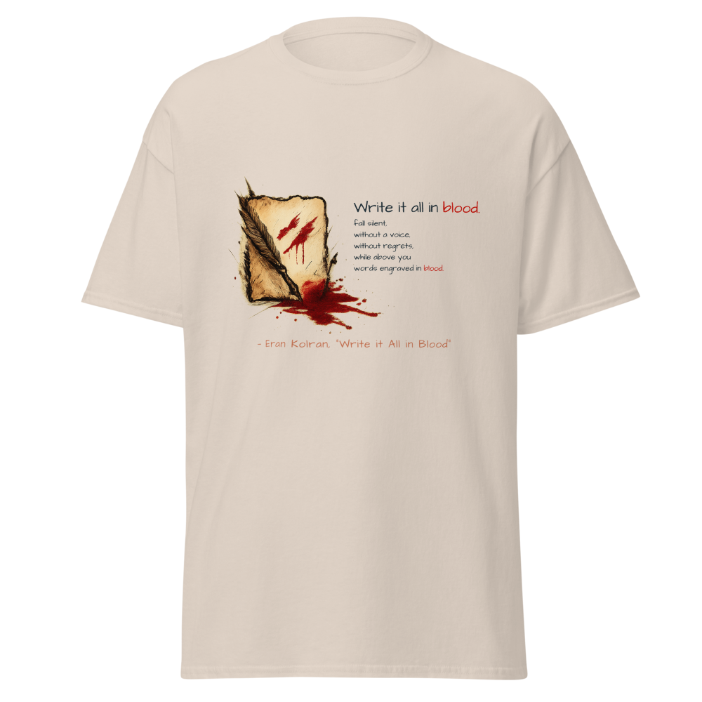Write it All in Blood — Unisex Classic Tee | Gildan 5000
