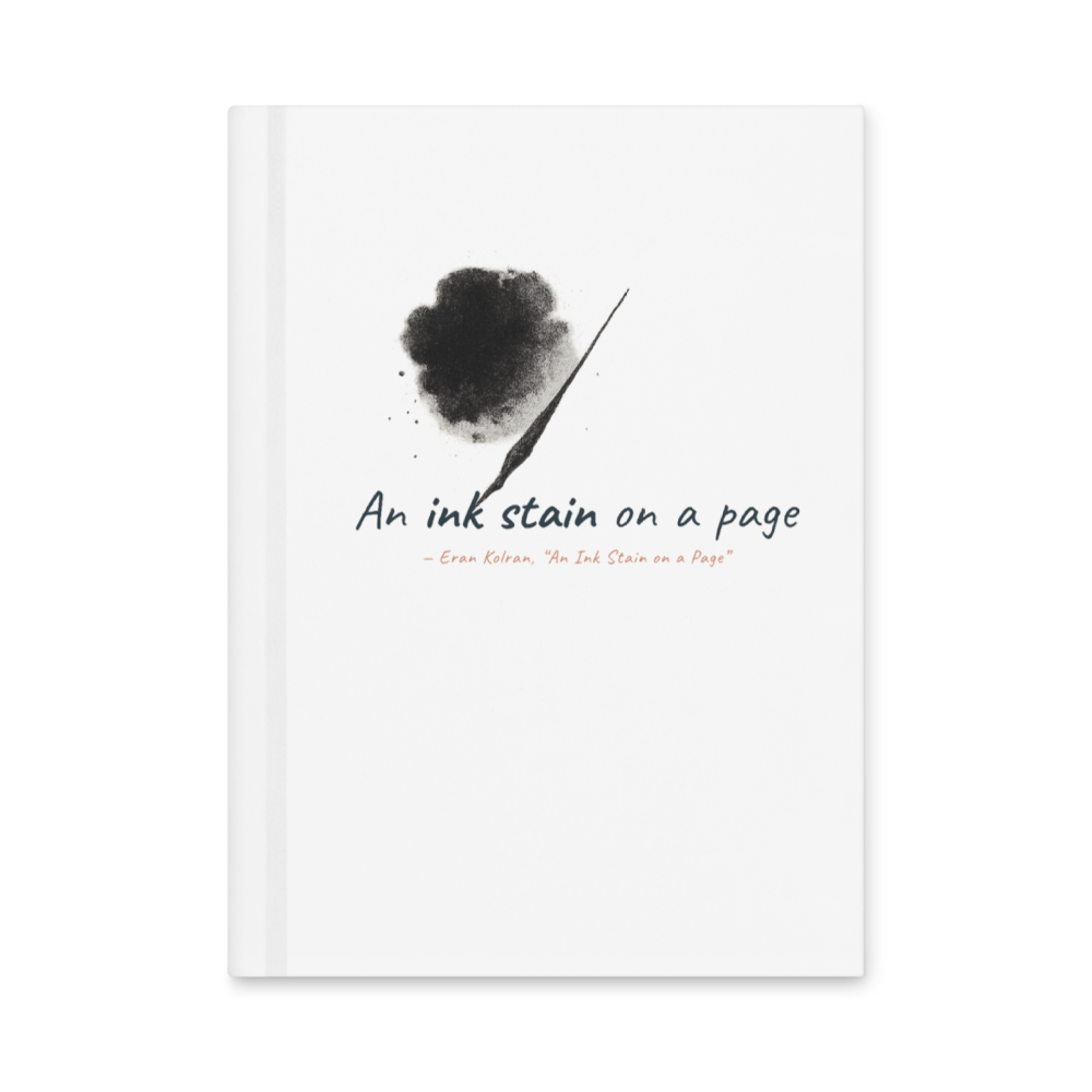 An Ink Stain on a Page — Hardcover Journal Matte