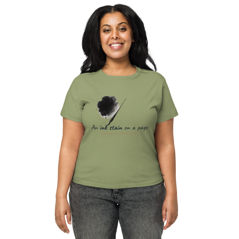An Ink Stain on a Page — Women's High-Waisted Tee | Cotton Heritage OW1086