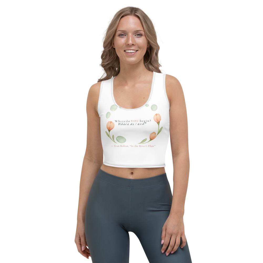 In the River's Flow — All-Over Print Crop Top