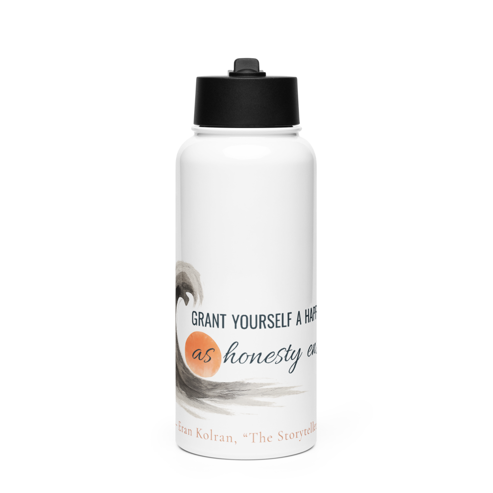 Stainless Steel Water Bottle with a Straw Lid