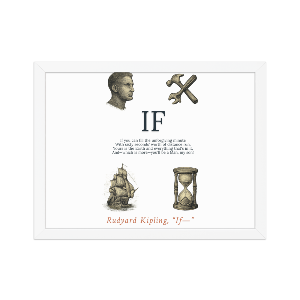 IF If you can — Enhanced Matte Paper Framed Poster (cm)