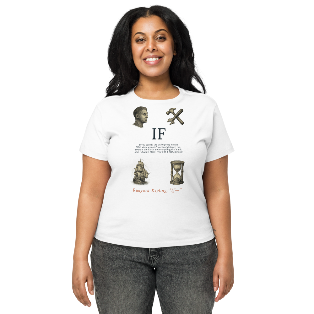 IF If you can — Women's High-Waisted Tee | Cotton Heritage OW1086
