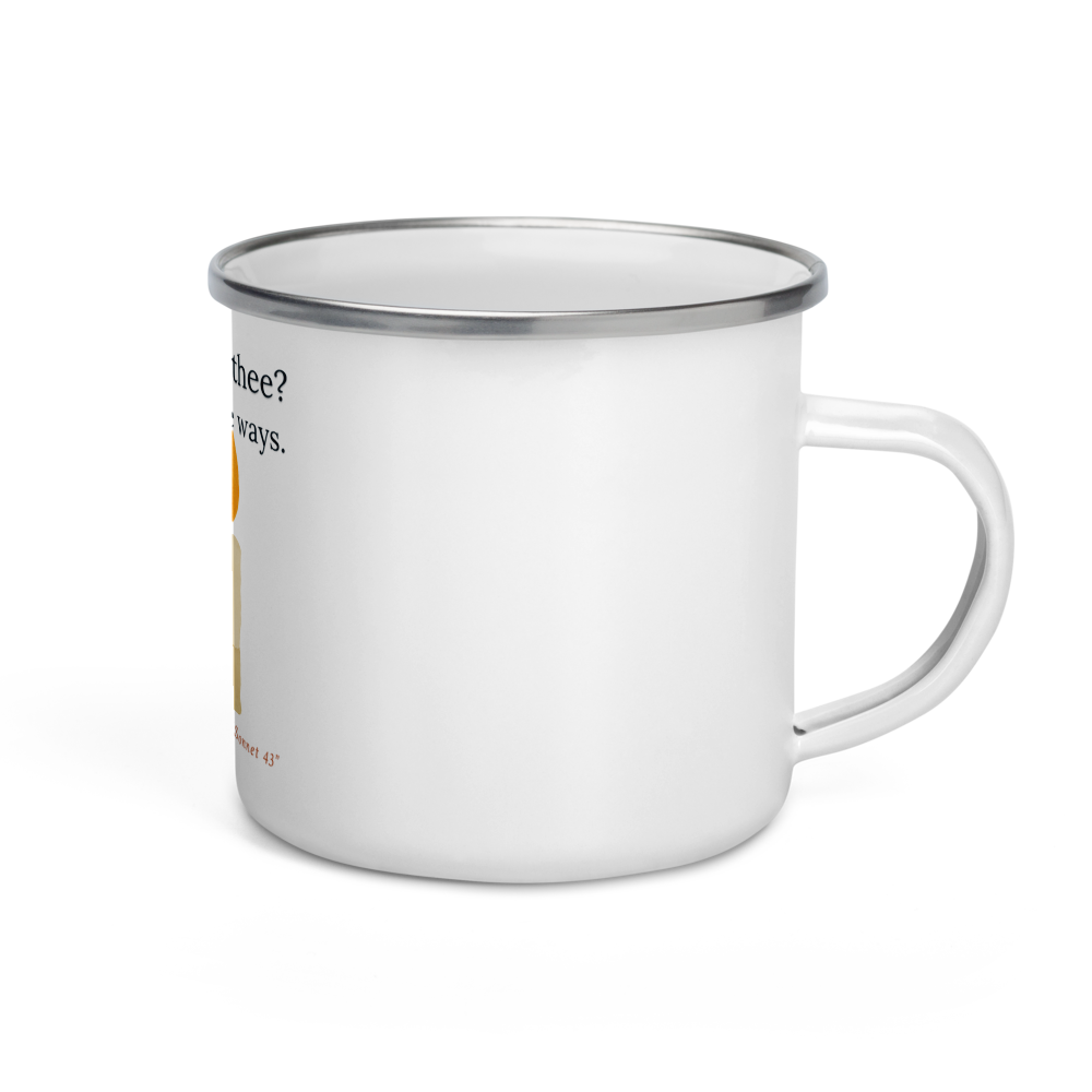 How do I love — Enamel Mug