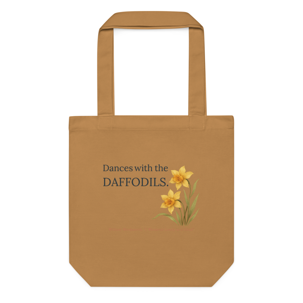 Dances with the daffodils. — Cotton Tote Bag | AS Colour 1001 · Camel