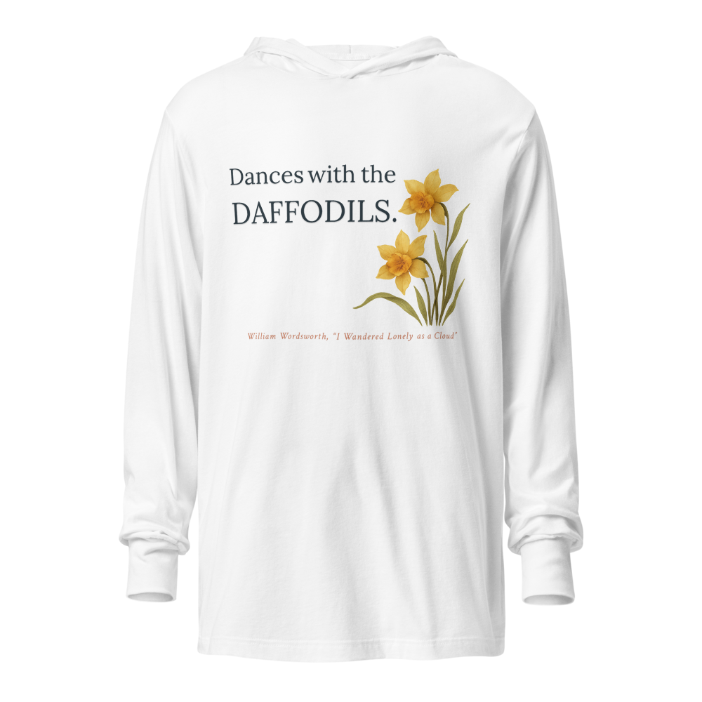 Dances with the daffodils. — Unisex Hooded Long Sleeve Tee | Bella Canvas 3512