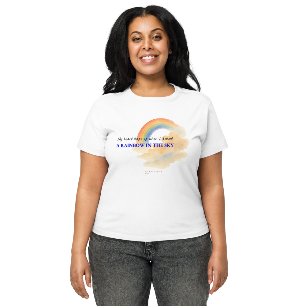 My heart leaps up — Women's High-Waisted Tee | Cotton Heritage OW1086