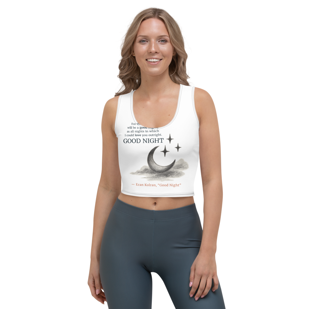 Good Night — All-Over Print Crop Top