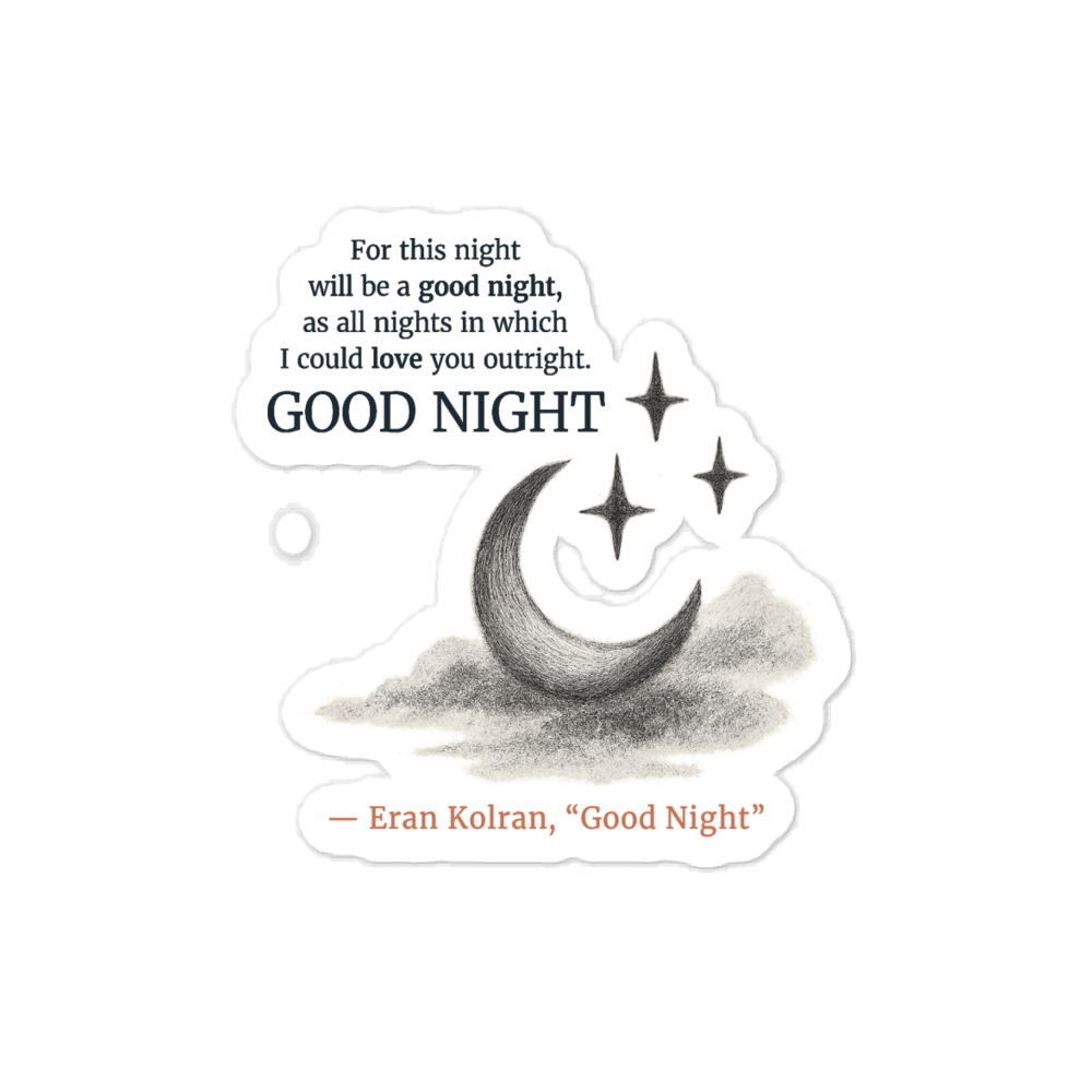 Good Night — Kiss-Cut Vinyl Decals