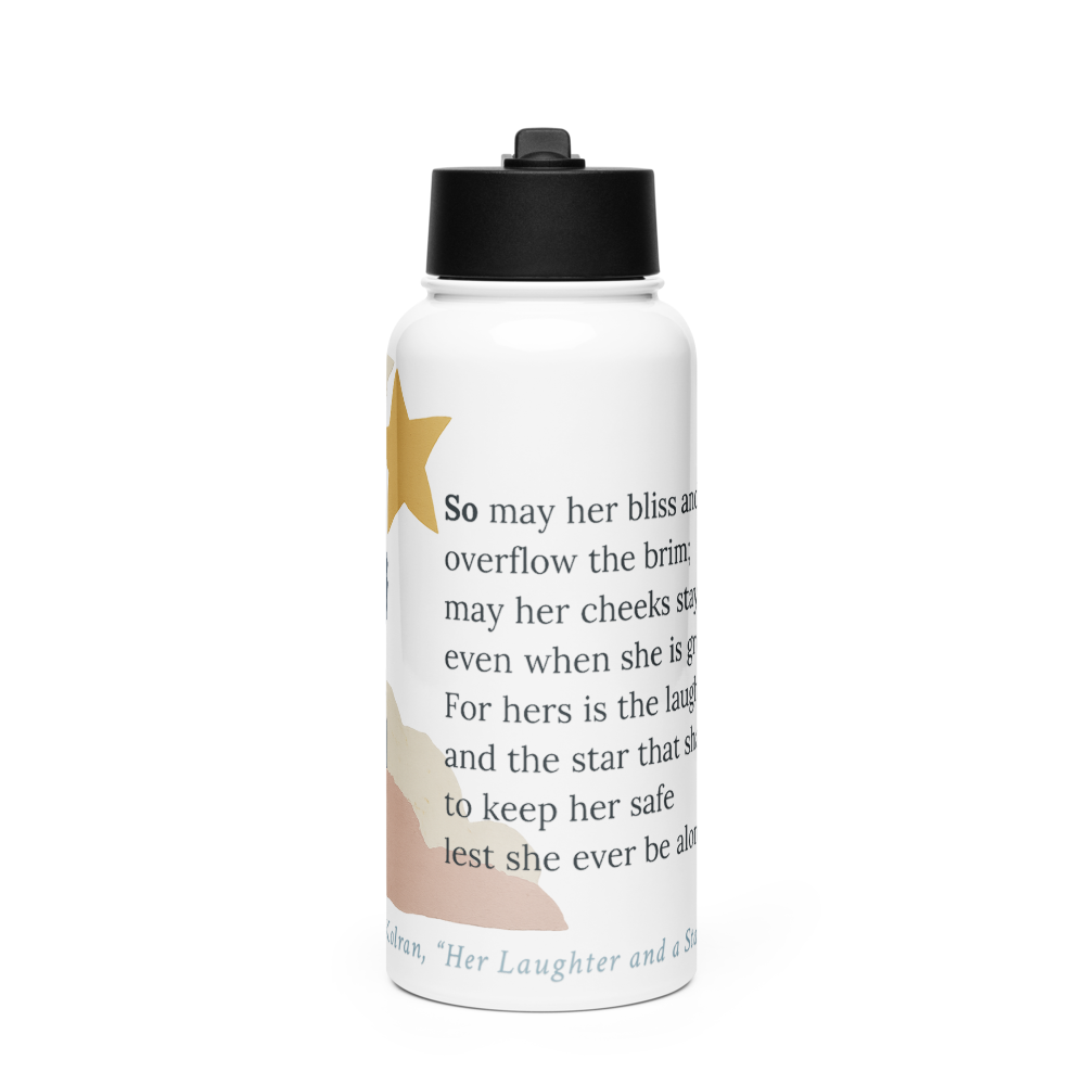 Stainless Steel Water Bottle with a Straw Lid