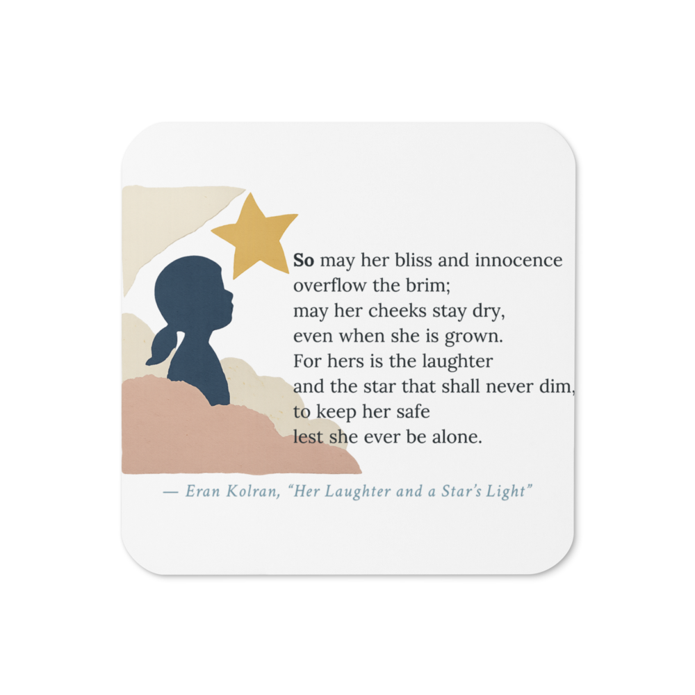 Her Laughter and a Star’s Li — Cork-Back Coaster