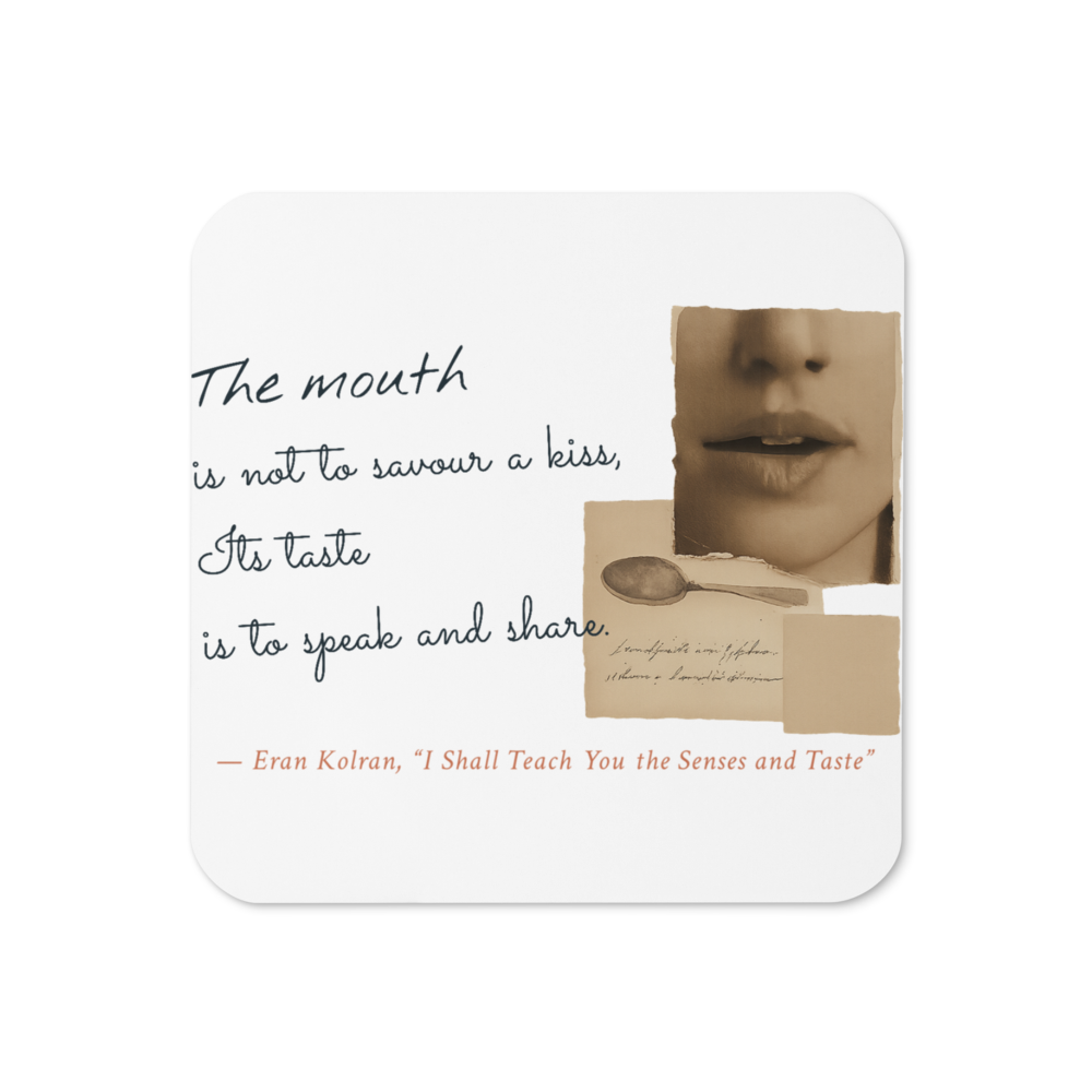 I Shall Teach You the Senses — Cork-Back Coaster