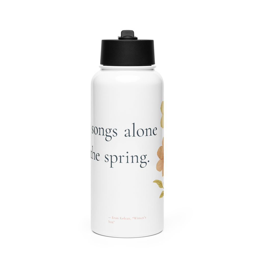Winter’s Son — Stainless Steel Water Bottle with a Straw Lid